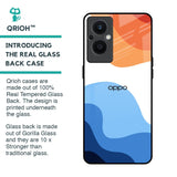 Wavy Color Pattern Glass Case for OPPO F21 Pro 5G