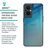 Sea Theme Gradient Glass Case for OPPO F21 Pro 5G