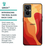 Magma Color Pattern Glass Case for OPPO F21 Pro 5G