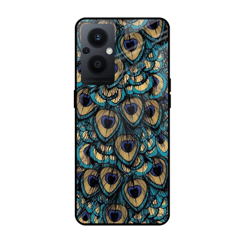 Peacock Feathers OPPO F21 Pro 5G Glass Cases & Covers Online