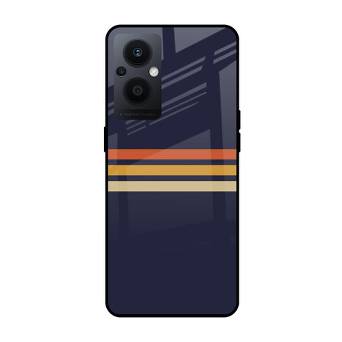 Tricolor Stripes OPPO F21 Pro 5G Glass Cases & Covers Online