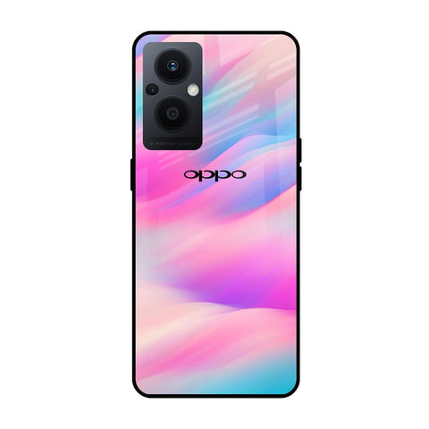 Colorful Waves OPPO F21 Pro 5G Glass Cases & Covers Online