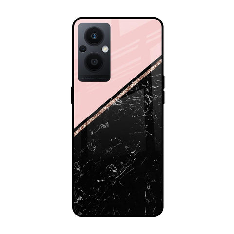 Marble Texture Pink OPPO F21 Pro 5G Glass Cases & Covers Online