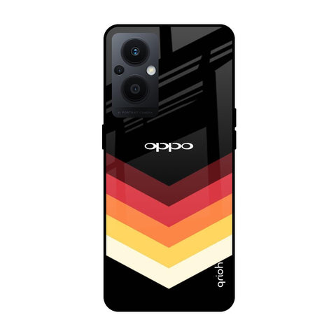 Abstract Arrow Pattern OPPO F21 Pro 5G Glass Cases & Covers Online
