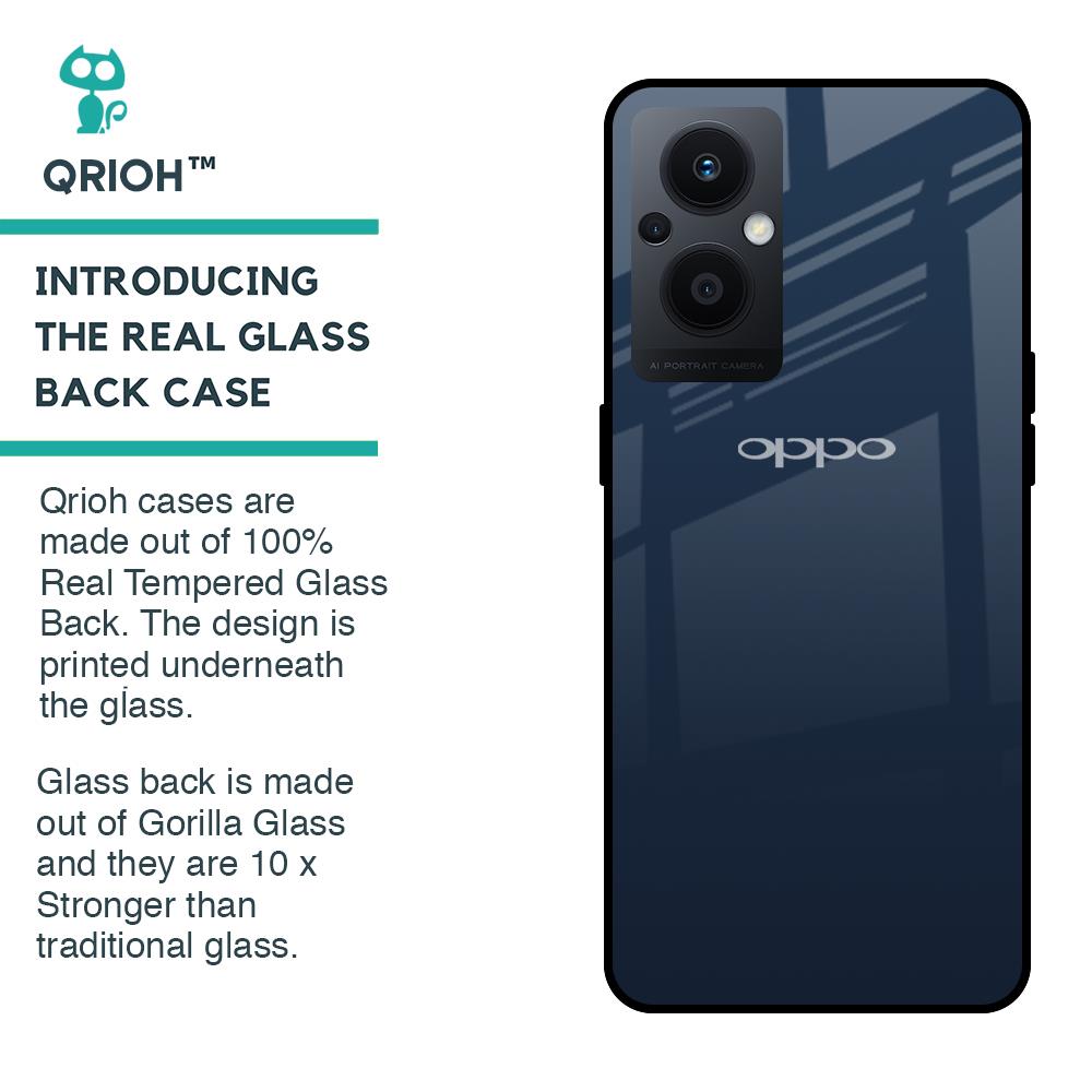 Overshadow Blue Glass Case For OPPO F21 Pro 5G