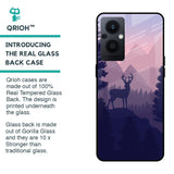 Deer In Night Glass Case For OPPO F21 Pro 5G