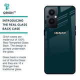 Hunter Green Glass Case For OPPO F21 Pro 5G