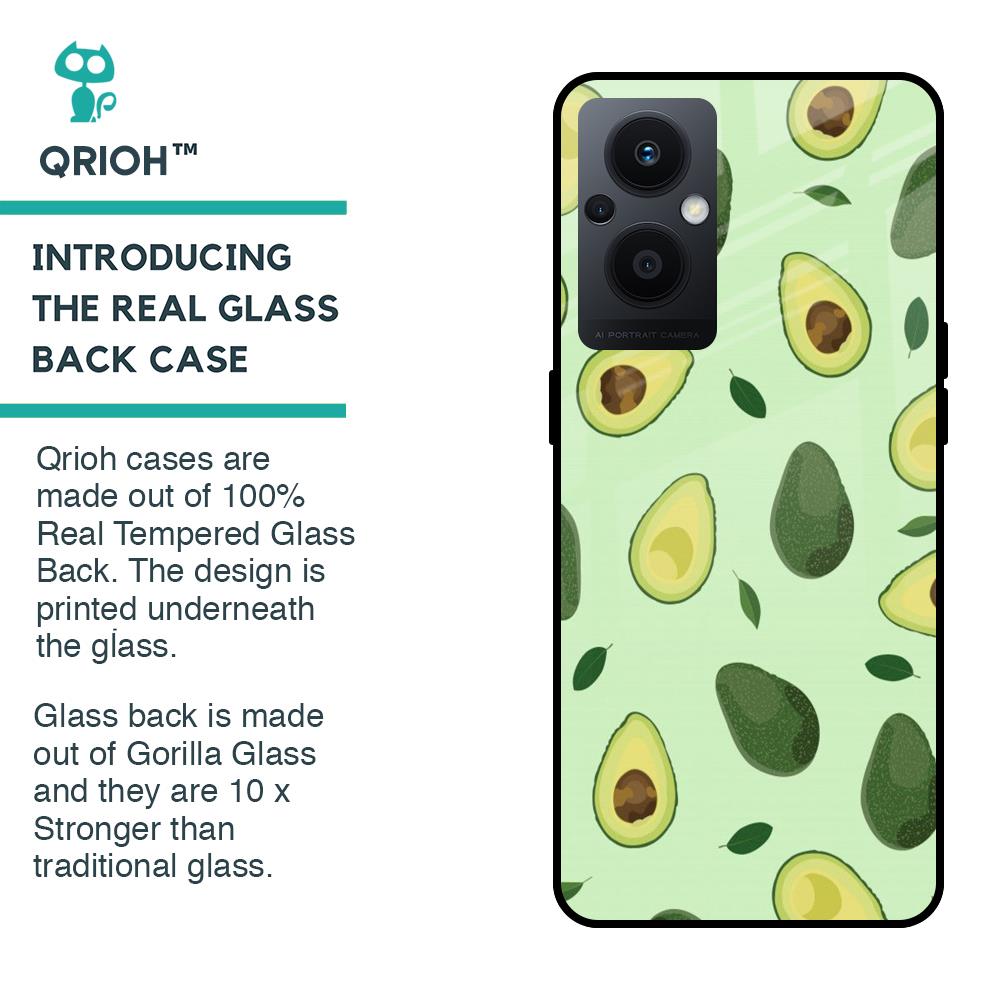Avocado Green Glass Case For OPPO F21 Pro 5G