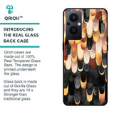 Bronze Abstract Glass Case for OPPO F21 Pro 5G