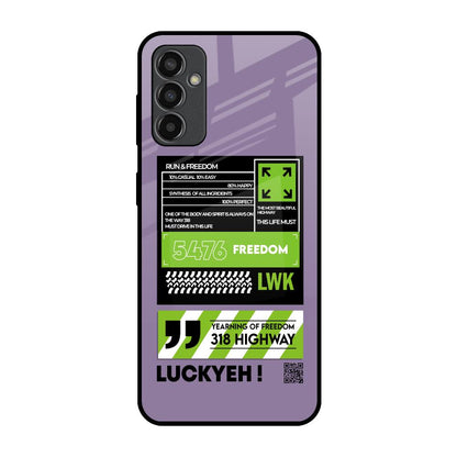 Run & Freedom Samsung Galaxy F13 Glass Back Cover Online