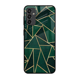 Abstract Green Samsung Galaxy F13 Glass Back Cover Online