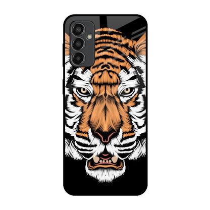 Angry Tiger Samsung Galaxy F13 Glass Back Cover Online