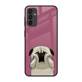 Funny Pug Face Samsung Galaxy F13 Glass Back Cover Online