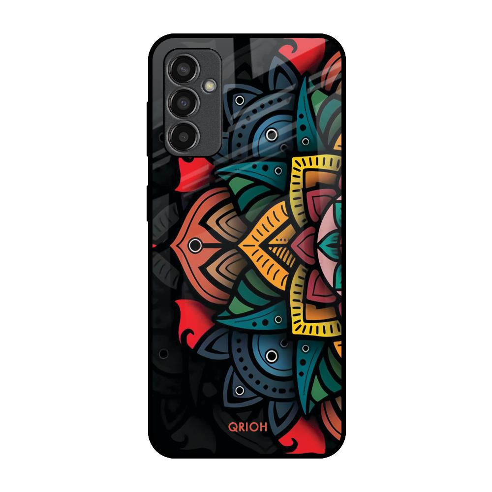 Retro Gorgeous Flower Samsung Galaxy F13 Glass Back Cover Online