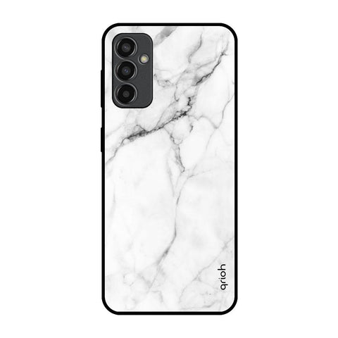Modern White Marble Samsung Galaxy F13 Glass Back Cover Online