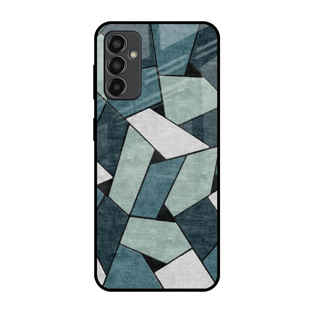Abstact Tiles Samsung Galaxy F13 Glass Back Cover Online