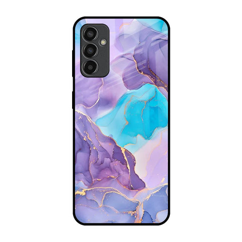 Alcohol ink Marble Samsung Galaxy F13 Glass Back Cover Online