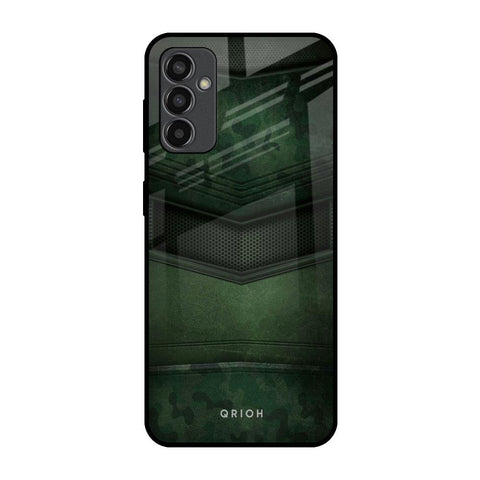 Green Leather Samsung Galaxy F13 Glass Back Cover Online