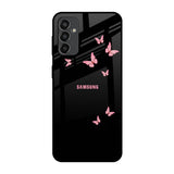 Fly Butterfly Samsung Galaxy F13 Glass Back Cover Online