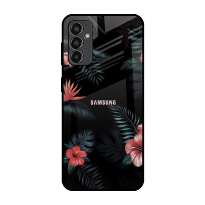 Tropical Art Flower Samsung Galaxy F13 Glass Back Cover Online