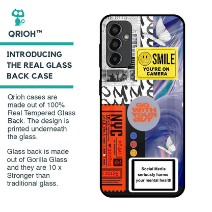 Smile for Camera Glass Case for Samsung Galaxy F13