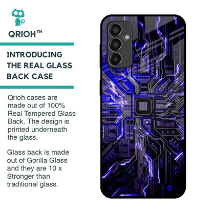 Techno Color Pattern Glass Case For Samsung Galaxy F13