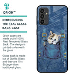 Kitty In Pocket Glass Case For Samsung Galaxy F13