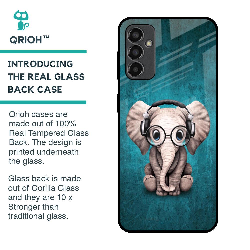 Adorable Baby Elephant Glass Case For Samsung Galaxy F13