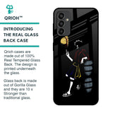 Luffy Line Art Glass Case for Samsung Galaxy F13