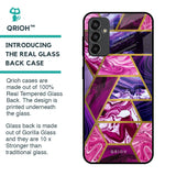 Electroplated Geometric Marble Glass Case for Samsung Galaxy F13