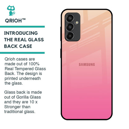 Pastel Pink Gradient Glass Case For Samsung Galaxy F13
