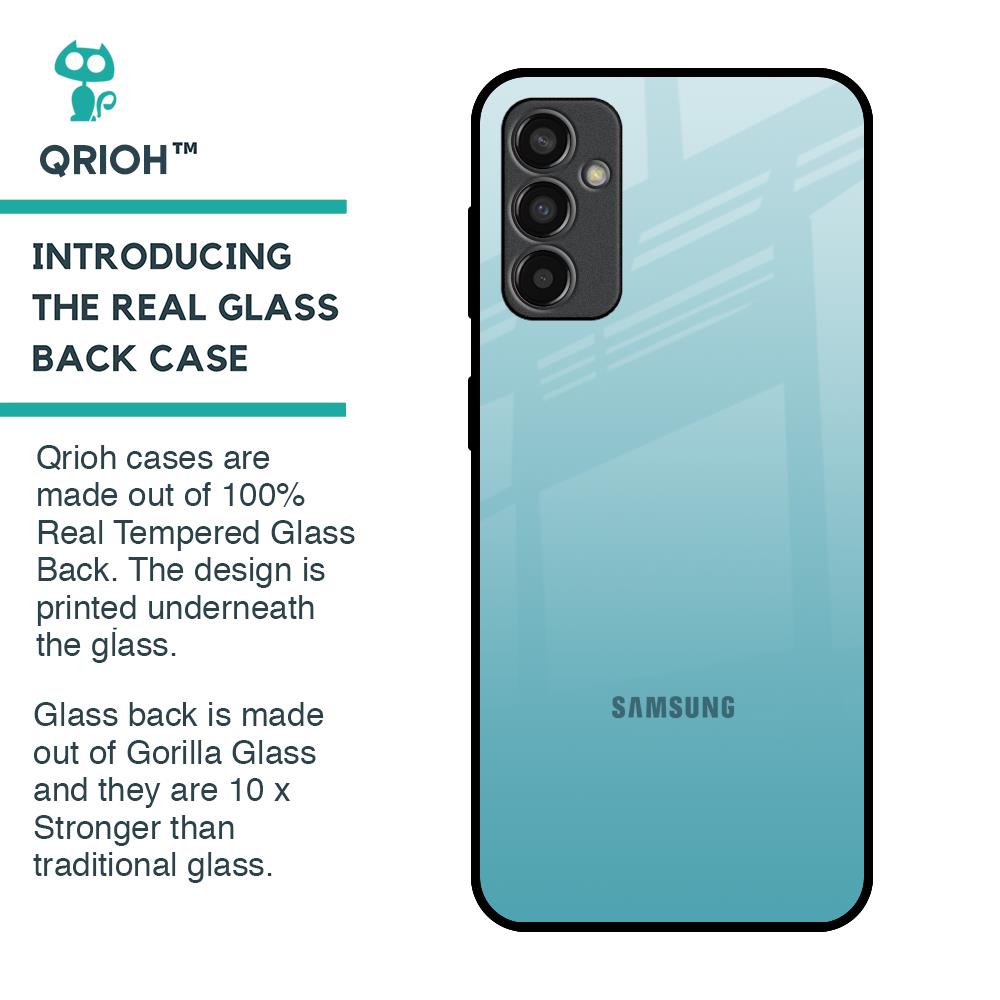 Arctic Blue Glass Case For Samsung Galaxy F13
