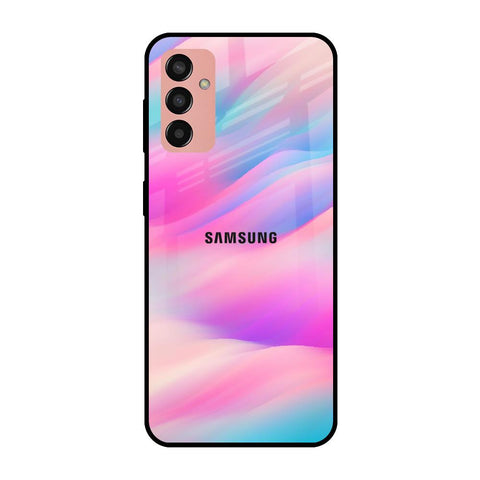 Colorful Waves Samsung Galaxy F13 Glass Cases & Covers Online