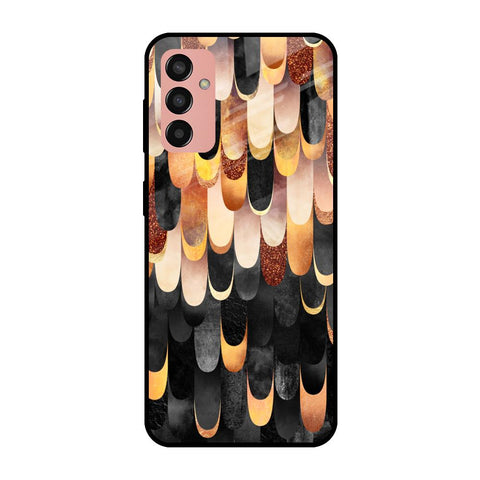 Bronze Abstract Samsung Galaxy F13 Glass Cases & Covers Online