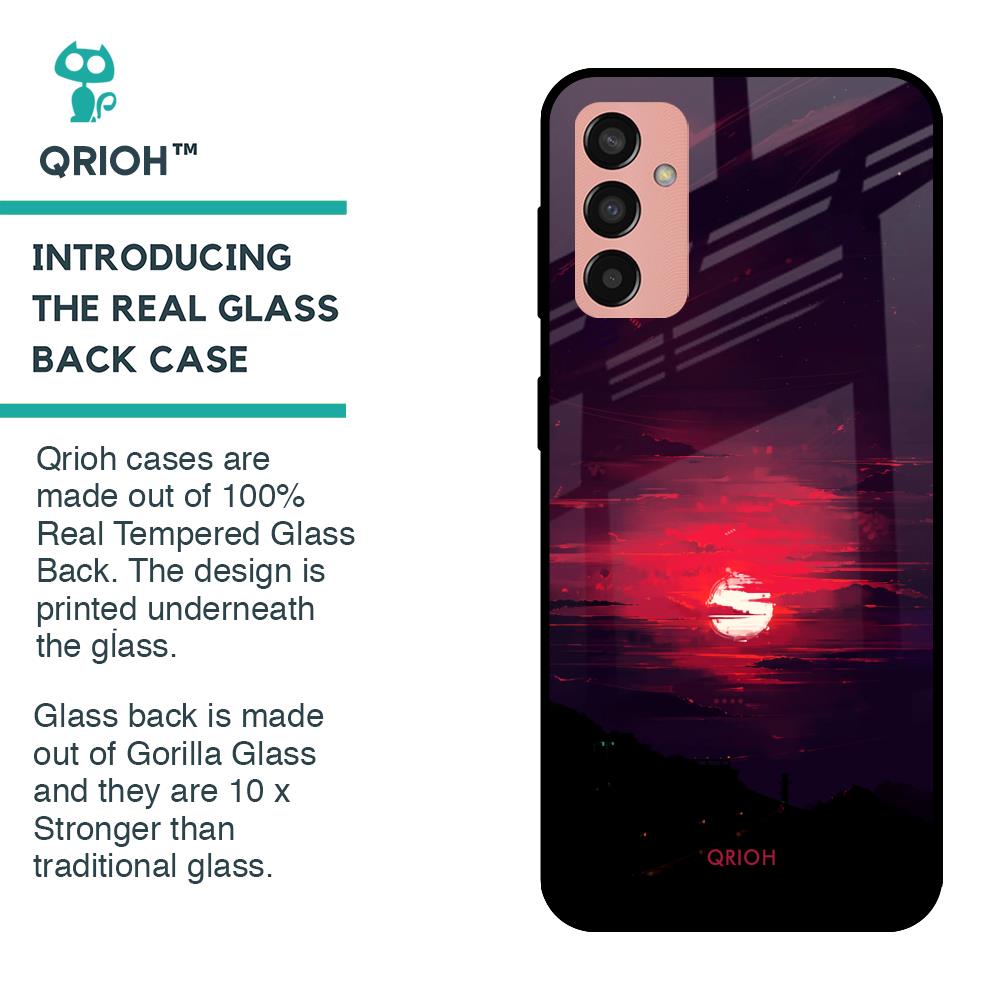 Morning Red Sky Glass Case For Samsung Galaxy F13
