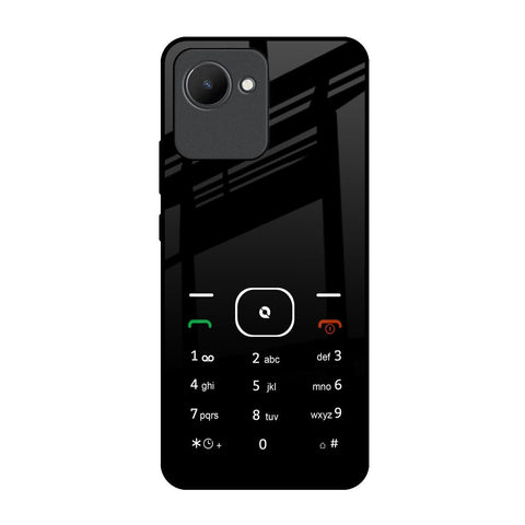 Classic Keypad Pattern Realme C30 Glass Back Cover Online
