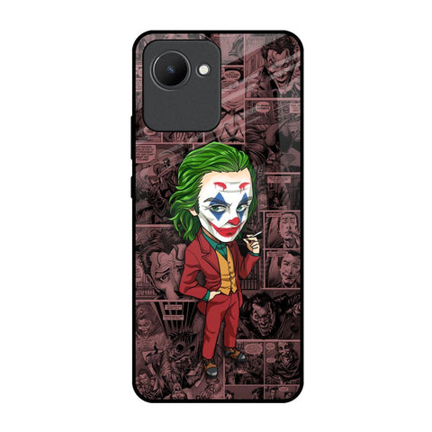 Joker Cartoon Realme C30 Glass Back Cover Online