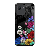 Rose Flower Bunch Art Realme C30 Glass Back Cover Online