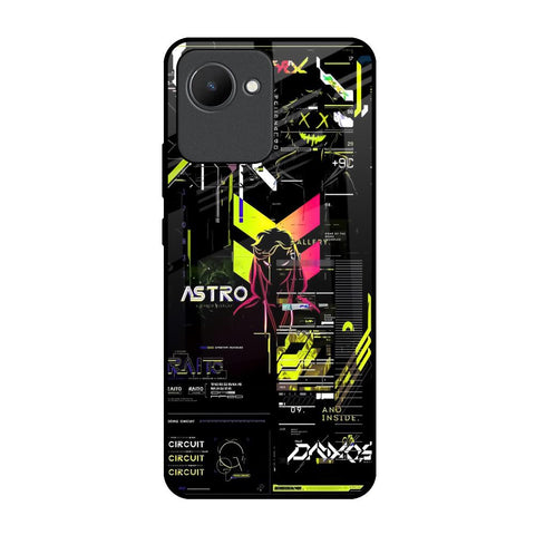 Astro Glitch Realme C30 Glass Back Cover Online