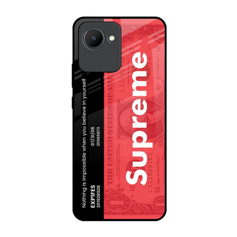Supreme Ticket Realme C30 Glass Back Cover Online