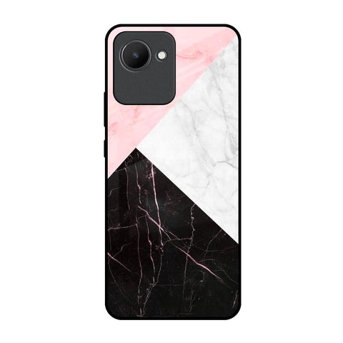 Marble Collage Art Realme C30 Glass Back Cover Online