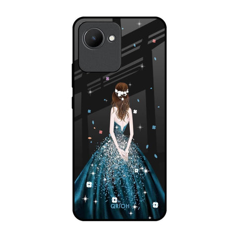Queen Of Fashion Realme C30 Glass Back Cover Online