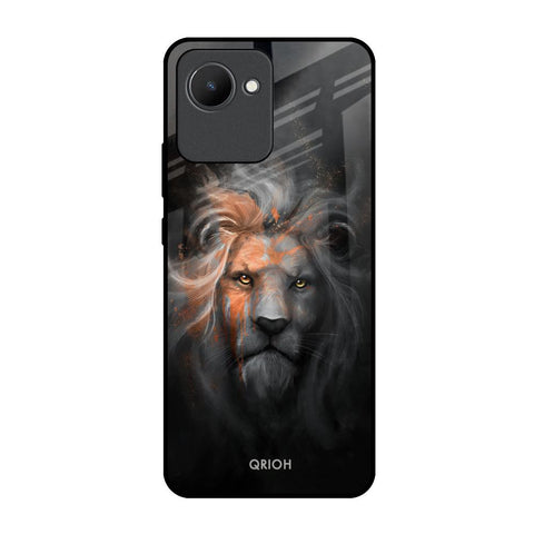 Devil Lion Realme C30 Glass Back Cover Online
