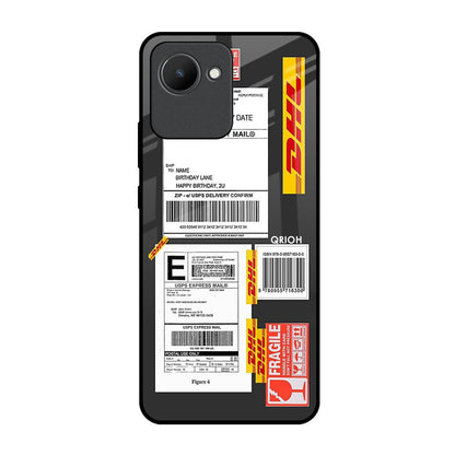 Cool Barcode Label Realme C30 Glass Back Cover Online