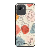 Abstract Faces Realme C30 Glass Back Cover Online