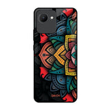 Retro Gorgeous Flower Realme C30 Glass Back Cover Online