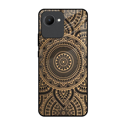 Luxury Mandala Realme C30 Glass Back Cover Online