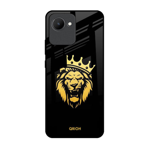Lion The King Realme C30 Glass Back Cover Online