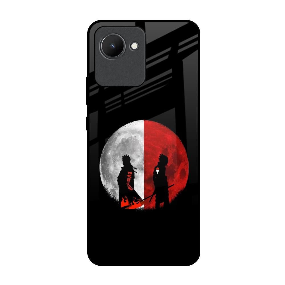 Anime Red Moon Realme C30 Glass Back Cover Online