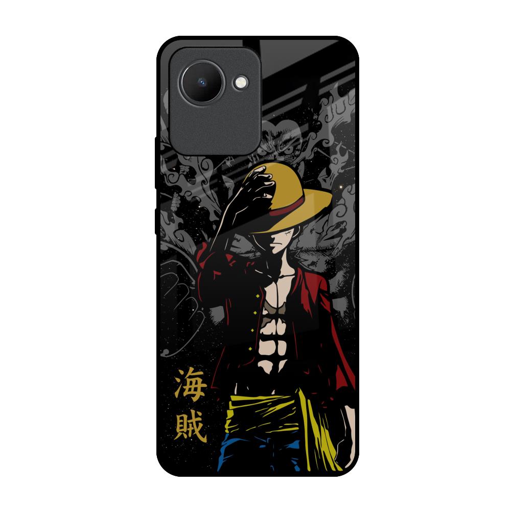 Dark Luffy Realme C30 Glass Back Cover Online